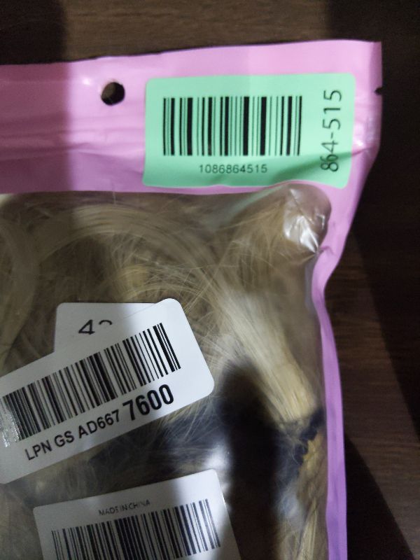 Photo 1 of 20 Inches Blonde Hair Extensions Clip ins, 4Pcs Curly Synthetic Clip in Hair Extensions (Color: Dark Blonde with Bleach Blonde Highlights)