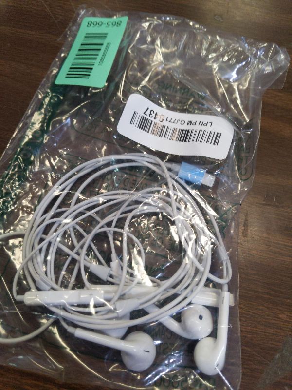Photo 1 of [Apple MFi Certified] Lightning Earbuds for iPhone, 2-Pack Wired Headphones
