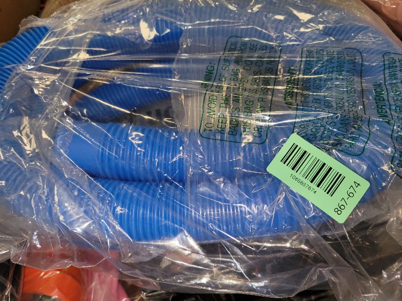 Photo 1 of 1.5" x 59" Pool Hoses for Above Ground Pools – 2-Pack Pool Pump Replacement Hose with 8 Clamps, Compatible with Intex, Coleman, Summer Waves Pool Pumps & Filters (Blue 2pcs-1.5“)