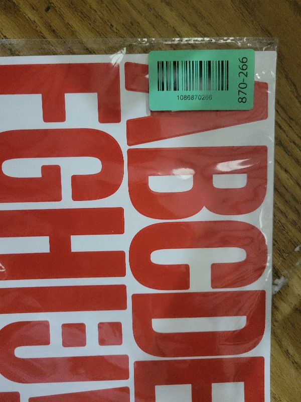 Photo 1 of 144 Pcs Self-Adhesive 3 Inch Letter Stickers, Vinyl Blue Alphabet Sticker