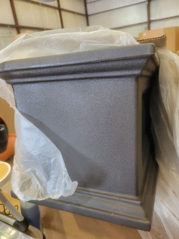 Photo 1 of Mayne Fairfield 36 X 11 X 11 Rectangular Espresso Self Watering Plastic Window Box Planter
