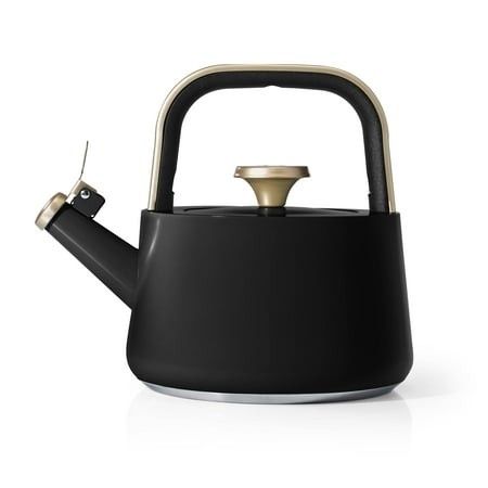 Photo 1 of Beautiful 1.8L Ceramic Non-Stick Stovetop Tea Kettle Black Sesame by Drew Barrymore