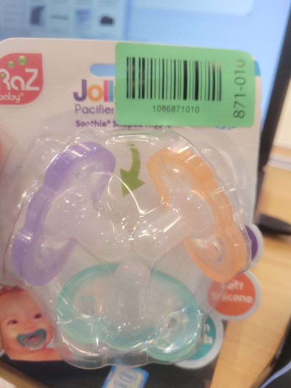 Photo 1 of RaZbaby JollyPop Pacifier 0-3 Months BPA-Free Variety 3 Pack
