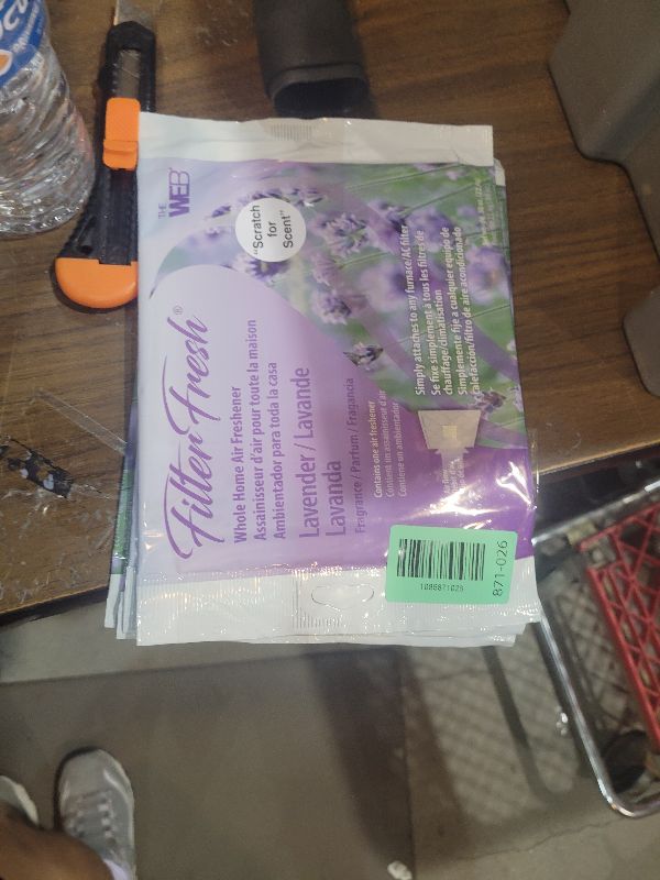 Photo 1 of (2 pack) The WEB FilterFresh Whole Home Lavender Air Freshener. Filter scent attaches to any HVAC air filter.