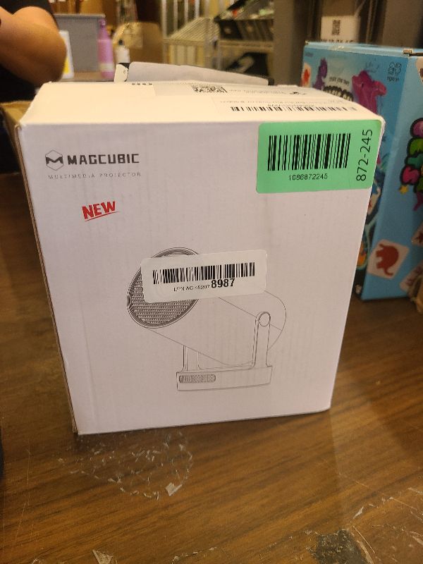 Photo 1 of ?Electric Focus?Magcubic Mini Projector 4K Support, Smart Projector with WiFi 6 and Bluetooth 5.4, 5W Soundbase Speaker, 180° Rotation, Portable Proyector for Home Theater