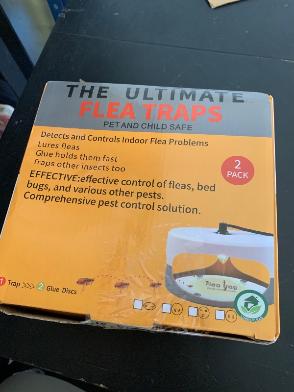 Photo 1 of Flea Traps for Inside Your Home with Refills Sticky Pads & Light Bulbs
