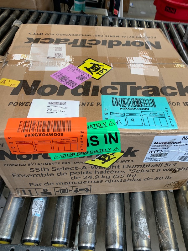 Photo 1 of NordicTrack 55 lb Select-a-Weight Dumbbell Pair