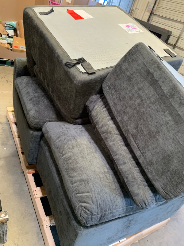 Photo 1 of Novilla 104" Modular Cloud Sectional Sofa - Dark Grey Chenille