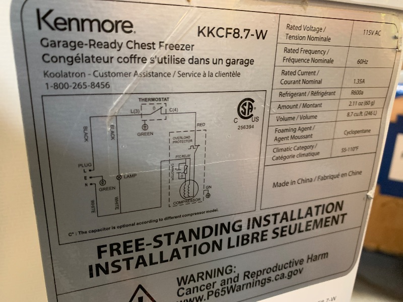 Photo 1 of KENMORE DEEP CHEST/FREEZER