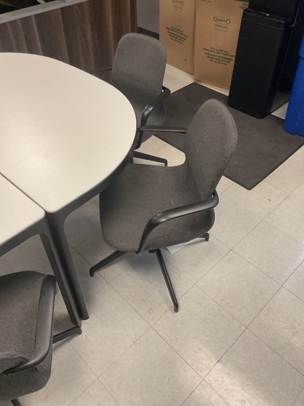 Photo 1 of 2 part table with 4 chairs