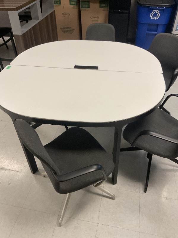 Photo 1 of 2 part table with 4 chairs