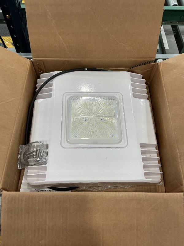 View 3 of 150W LED Canopy Gas Station Light, 21000LM 5700K Surface Mount Carport Ceiling Light (600W HID/HPS Equivalent), IP65 Rated High Bay Parking Garage Lighting, AC100-277V UL Listed (1-Pack)