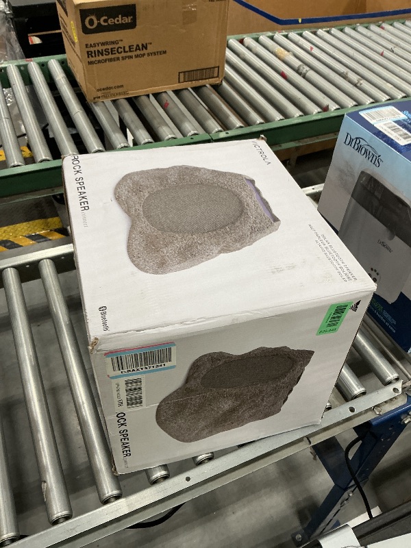 View 2 of Victrola Rock Speaker Connect - Outdoor Bluetooth Solar Speaker - Stone