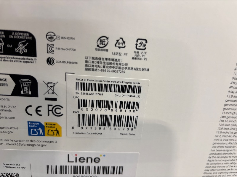 View 2 of Liene PixCut S1 Inspire Kit Sticker Printer & Cutter