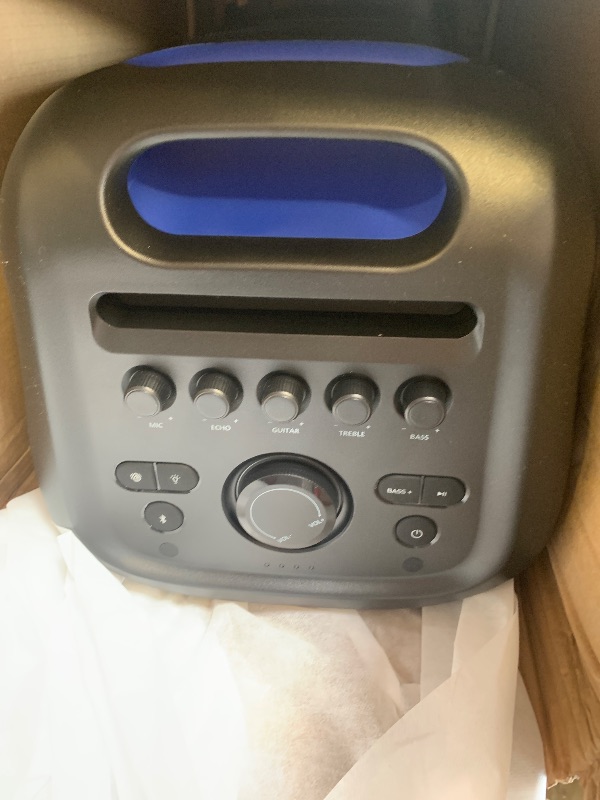 Photo 1 of Philips TAX5000 Bluetooth Party Speaker - 14 Hours Play Time, Bass+, Full-Speaker LIghtshow, Built-in Carry Handle and Wheels, 200W Max Power, Black