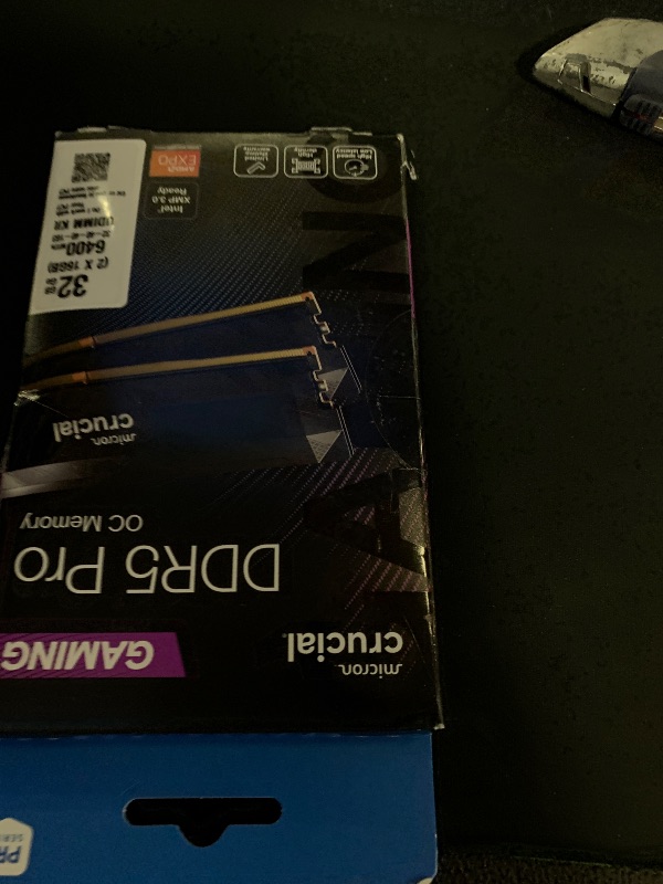 View 2 of Crucial Pro DDR5 RAM 32GB Kit (2x16GB) 6400MHz CL32 Black