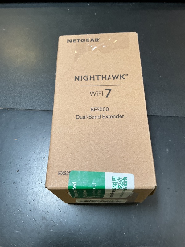Photo 1 of NETGEAR WiFi 7 Range Extender (EXS25) – BE4500 Dual-Band Wireless Signal Booster & Repeater (up to 5 Gbps Speed) - Add up to 1,500 sq. ft., 45 Devices - WPA3 Security, Smart Roaming
