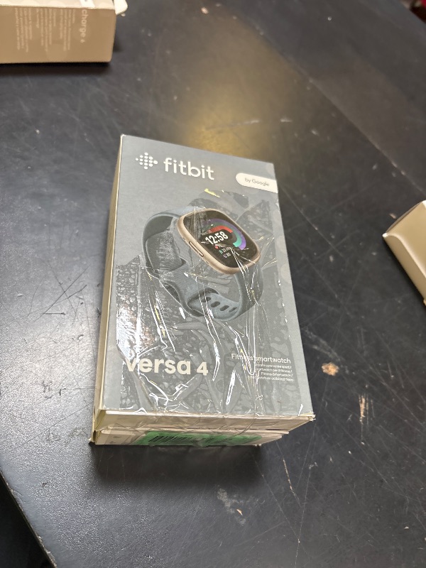 Photo 1 of Google Fitbit Versa 4 Fitness Smartwatch, - Waterfall Blue/Platinum