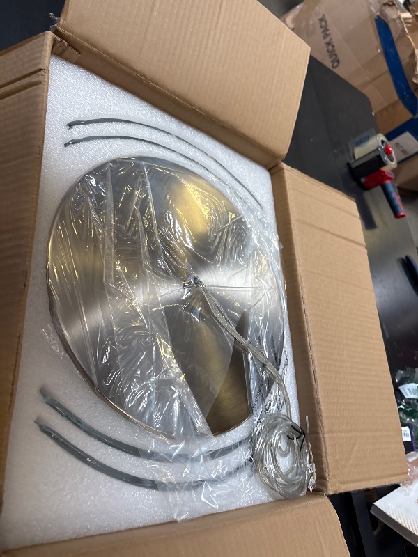 Photo 1 of Peskoe 4-Light Brushed Nickel Chandelier