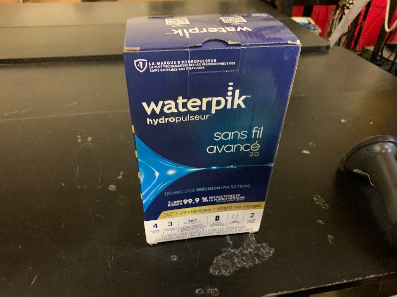 Photo 1 of Waterpik Cordless Advanced Portable Water Flosser, Rechargeable, White