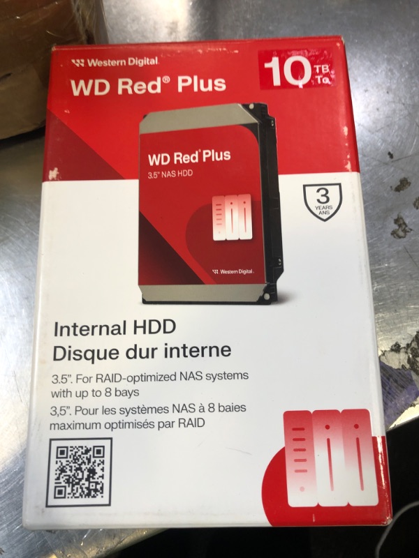 Photo 1 of Western Digital 10TB WD Red Plus NAS Internal Hard Drive