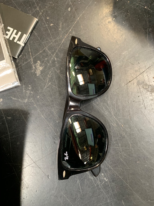 Photo 1 of Ray-Ban RB2140 Original Wayfarer Square Sunglasses, Black/G-15 Green, 54 mm