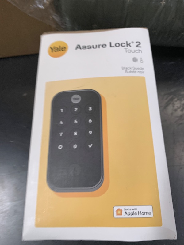 Photo 1 of Yale Assure Lock 2 Touch Fingerprint Smart Deadbolt with Wi-Fi, Black Suede