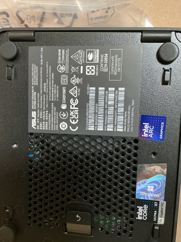 Photo 1 of ASUS NUC 16 Pro Mini PC | Intel Core Ultra X7 | 32GB RAM | 1TB SSD | Black