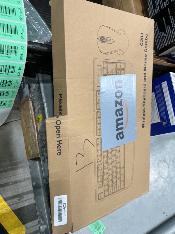 View 2 of [MISSING MOUSE] QUASIO Wireless Keyboard and Mouse Combo, Full-Size, Black