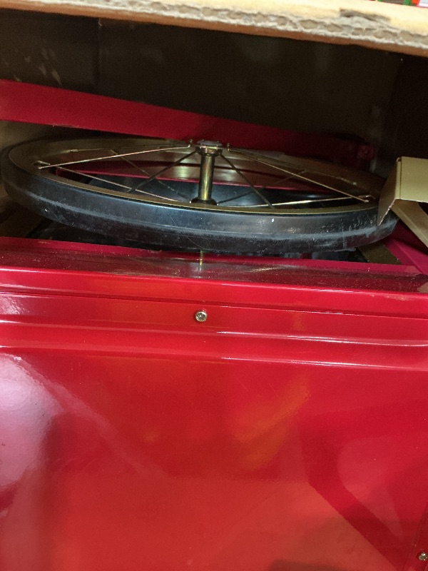 View 3 of Nostalgia Popcorn Maker Machine - Professional Cart With 8 Oz Kettle Makes Up to 32 Cups - Vintage Popcorn Machine Movie Theater Style - Red
