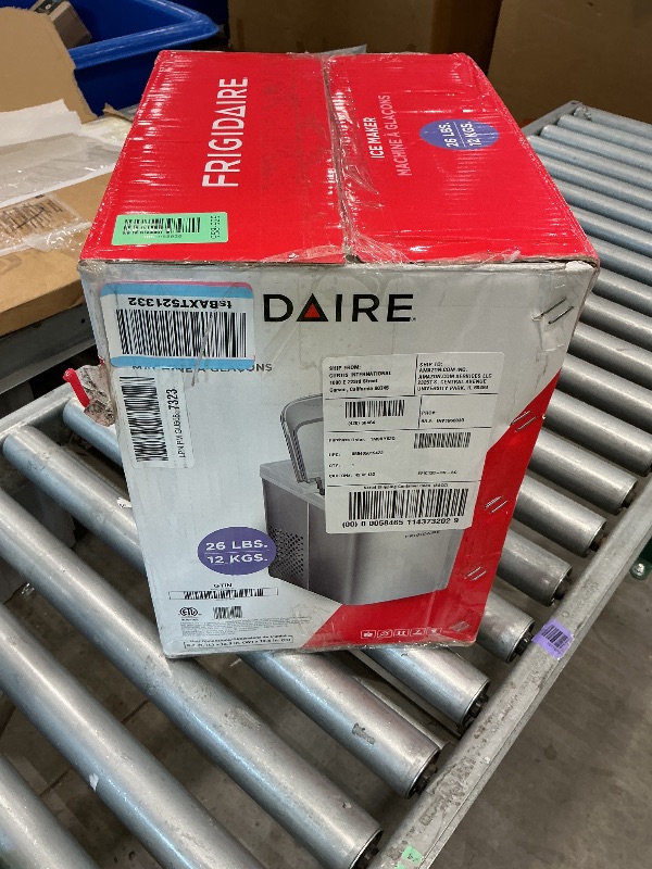 View 2 of [DAMAGED] Frigidaire EFIC117-SS Ice Maker, 26 Lbs per Day, Stainless