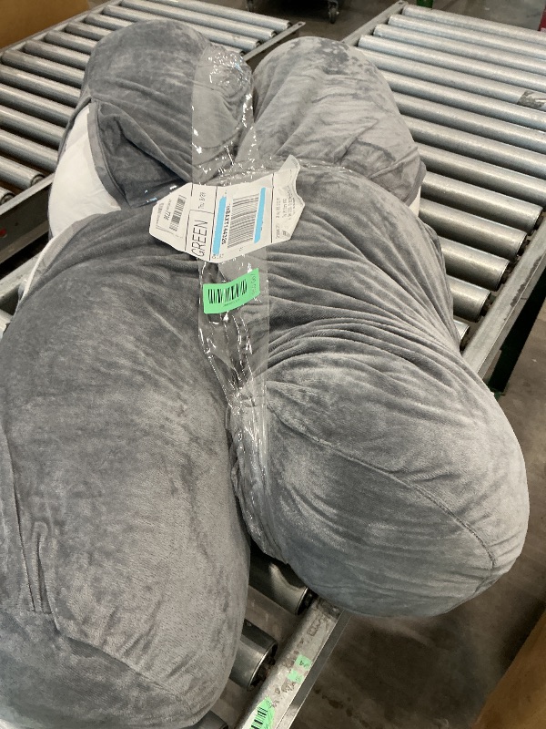 View 2 of 1 MIDDLE ONE Body Pillow 35" Grey