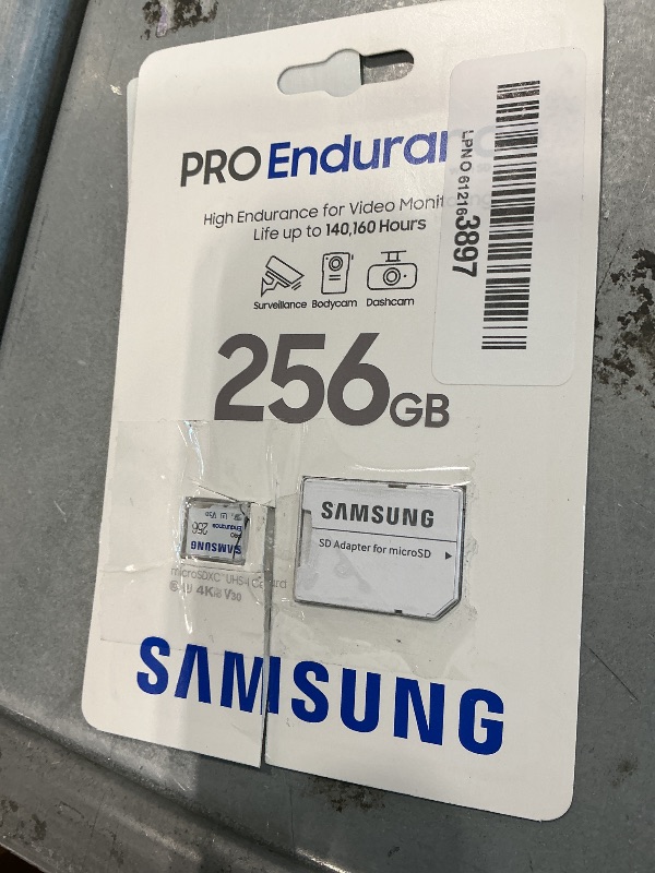 View 2 of [DAMAGED] Samsung PRO Endurance 256GB microSDXC Memory Card with Adapter