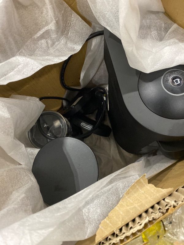 View 3 of [MISSING PARTS] Nespresso Vertuo Plus Deluxe Coffee Machine with Milk Frother, Matte Black