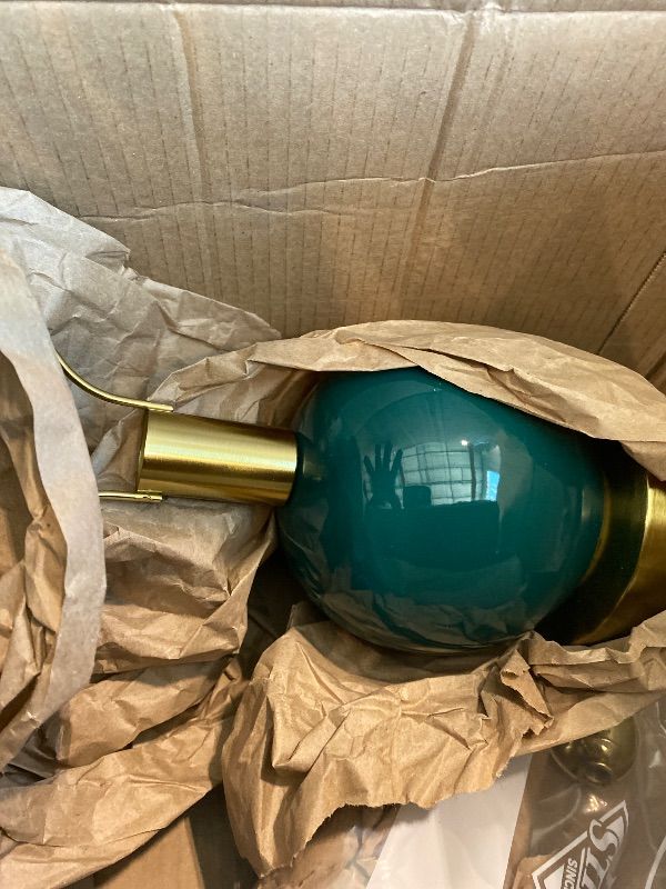 View 3 of [DAMAGED] GUANBAY Vintage Green Ceramic Table Lamp