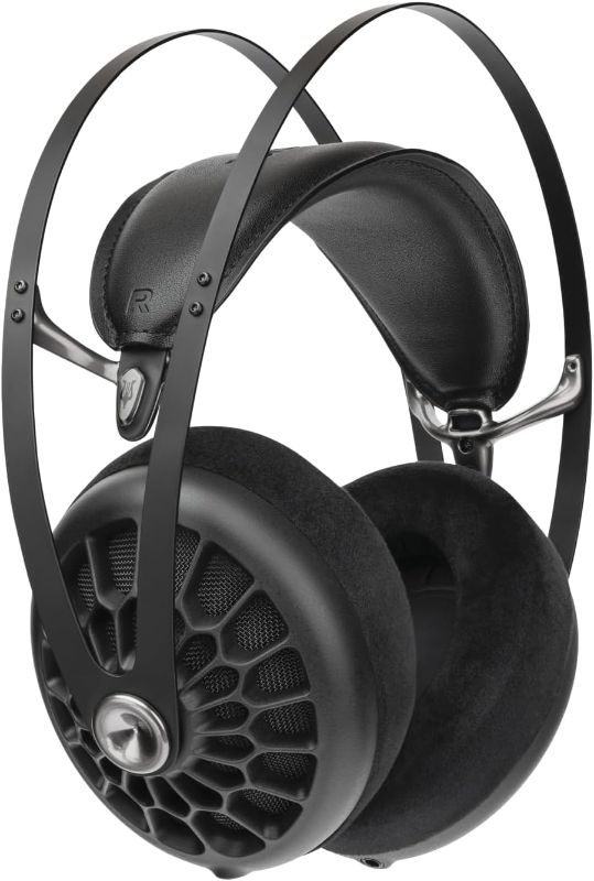 Photo 1 of MEZE AUDIO 105 AER | Wired Over-The-Ear Lightweight Audiophile Open-Back Headphones | 50mm Dynamic Drivers | Low Impedance 42 Ohms | Cables and Carrying Pouch Included (Black)