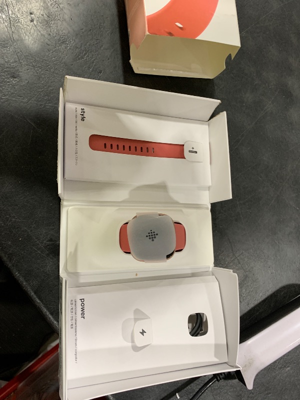 Photo 1 of Google Fitbit Versa 4 Fitness Smartwatch - Pink Sand/Copper Rose