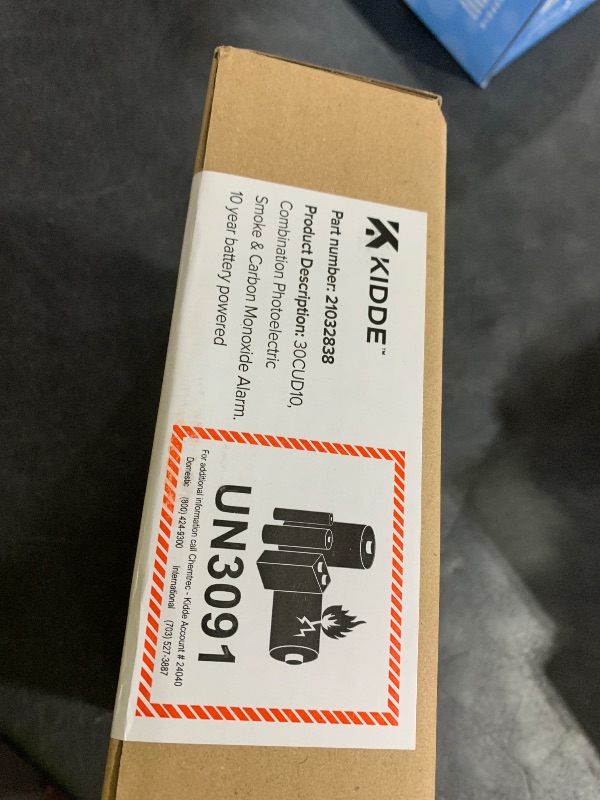 View 2 of Kidde  & Carbon Monoxide Detector, 10-Year Battery, 30CUD10, 1 Pack