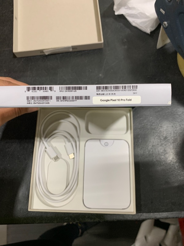 Photo 1 of Google Pixel 10 Pro Fold 256GB Moonstone Smartphone