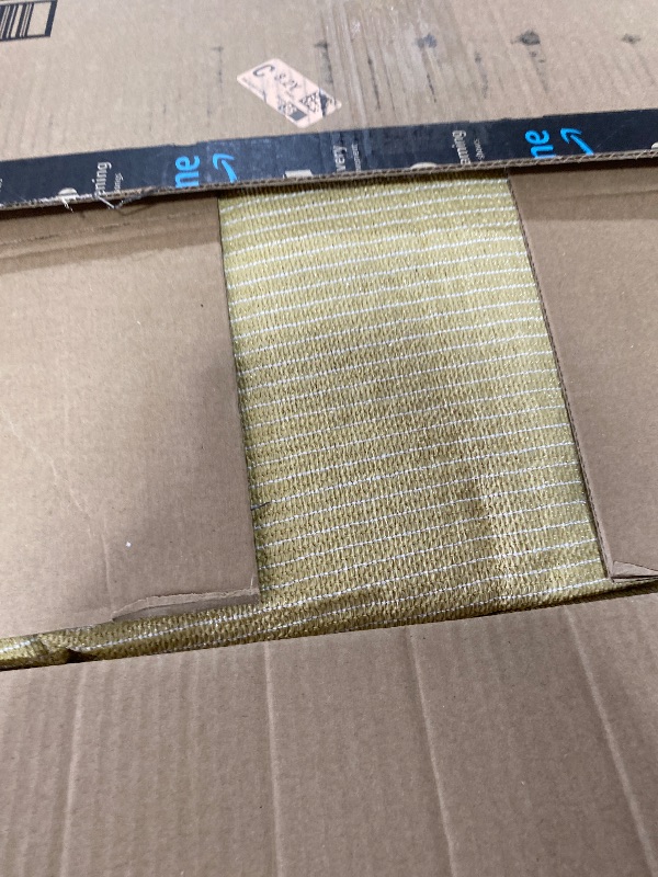 Photo 1 of Royal Shade 12' x 16' Beige Rectangle Super Ring Sun Shade Sail Canopy RSTAWS, Heavy Duty Durable Structure, Reinforced Corners & Edges, 260 GSM Permeable Fabric (We Make Custom Size)
