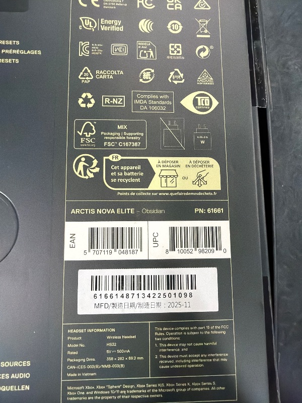 Photo 1 of SteelSeries Arctis Nova Elite Wireless Gaming Headset