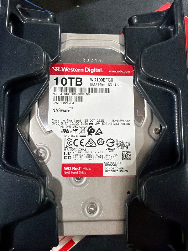 Photo 1 of Western Digital 10TB WD Red Plus NAS Internal Hard Drive