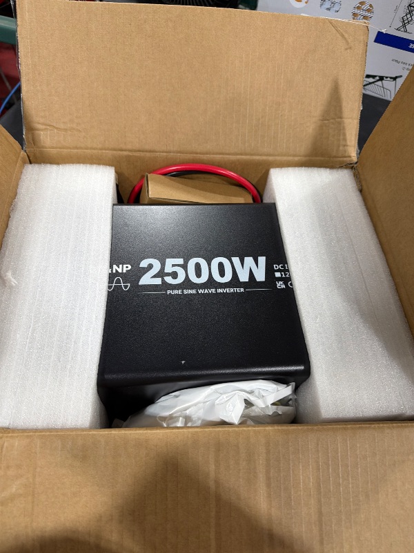 Photo 1 of 48V 2500W Pure Sine Wave Inverter 48V DC to 110V AC, 5000W Peak Power, 4 AC Outlets, USB & Type-C Port, Adjustable Input for Lithium Battery, Solar/Off-Grid Backup with LCD Remote