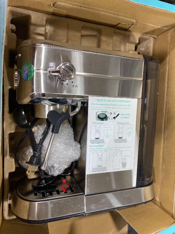Photo 1 of CASABREWS 5418 PRO Espresso Machine - 20-Bar Pump, Fast Heating