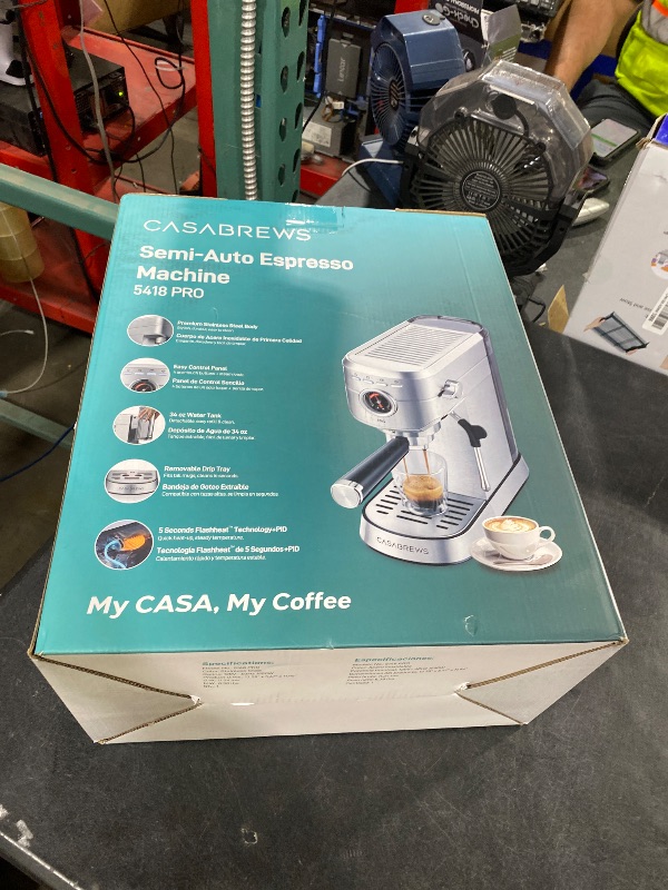 Photo 1 of CASABREWS 5418 PRO Espresso Machine - 20-Bar Pump, Fast Heating