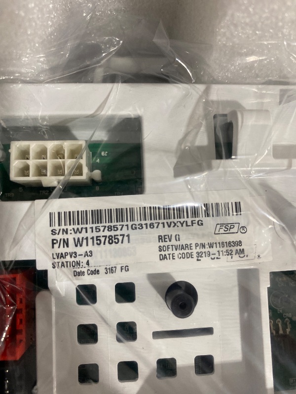 Photo 1 of CAMOLIKOS W11578563 Washer Control Board