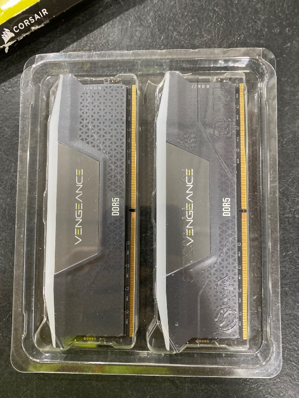 Photo 1 of CORSAIR Vengeance RGB DDR5 RAM 96GB (2x48GB) 6800MHz CL40 Intel XMP iCUE Compatible Computer Memory - Black (CMH96GX5M2B6800C40)