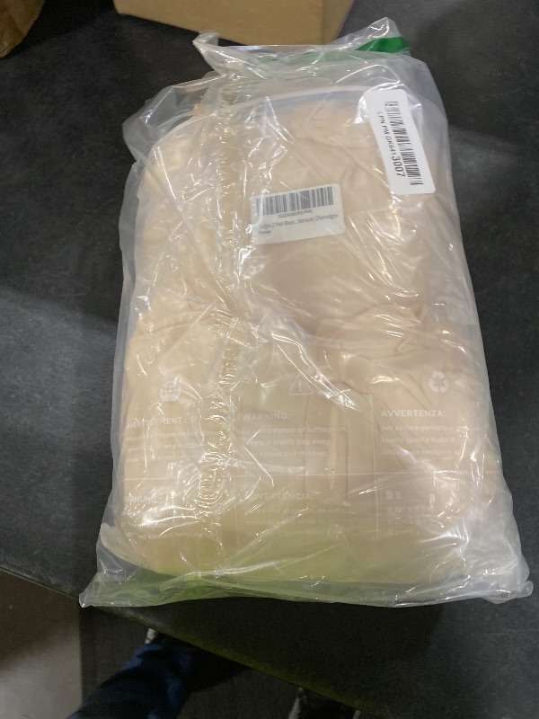 Photo 1 of Qubjus 2 Pack Round Cocktail Table Covers with Skirt - 24"x43" Champagne