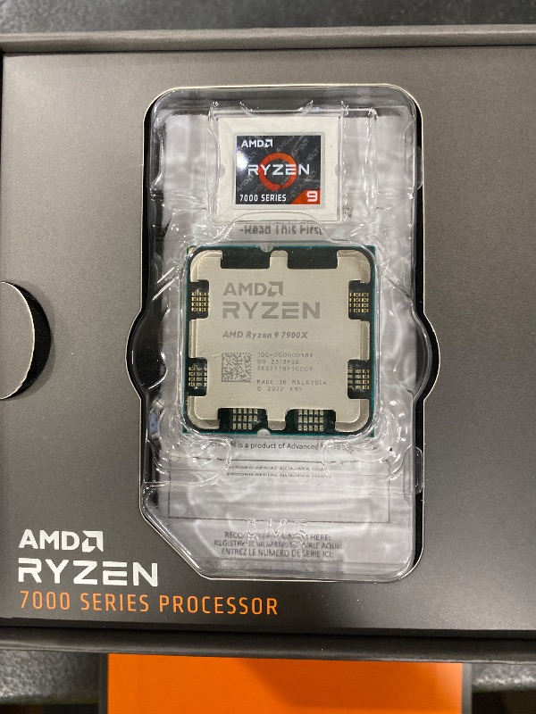 Photo 1 of AMD Ryzen 9 7900X 12-Core, 24-Thread Unlocked Desktop Processor