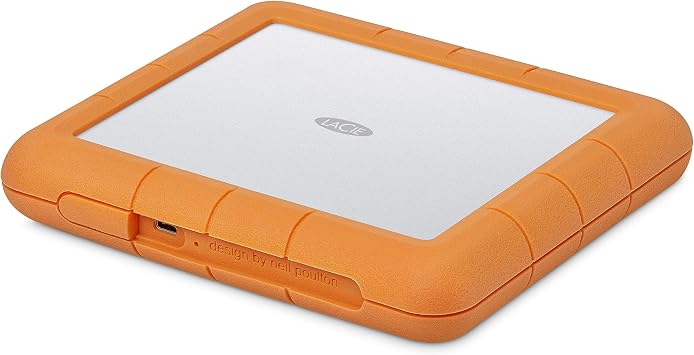 Photo 1 of LaCie Rugged Raid Shuttle 8TB External Hard Drive Portable HDD - USB-C USB 3.0 Compatible, Drop Shock Dust Water Resistant, for Mac and PC Computer Desktop Laptop, 1 Mo Adobe CC (STHT8000800)